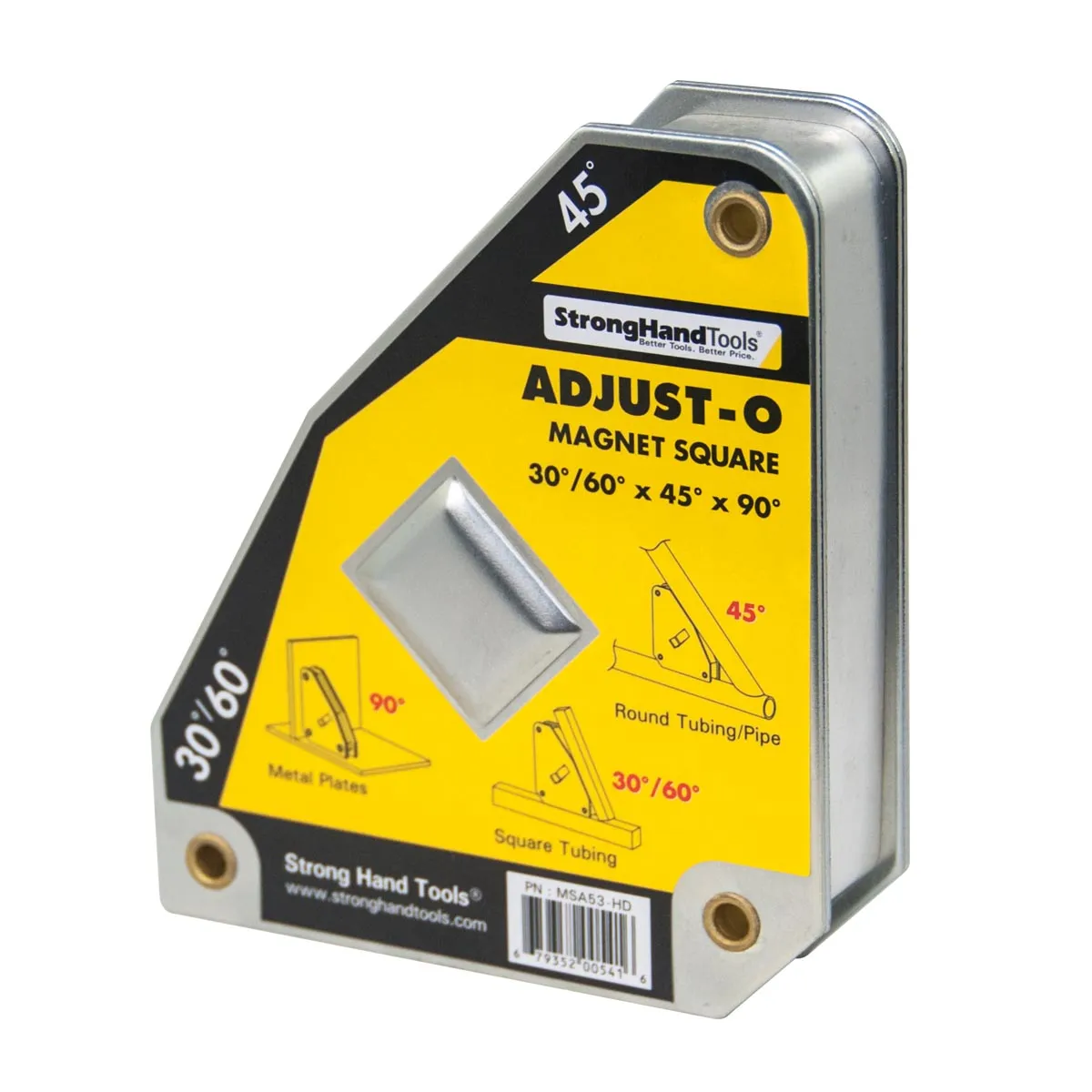 Magnetický úhelník Adjust-O™, s vypínačem, tažná síla 40 kg, AEK